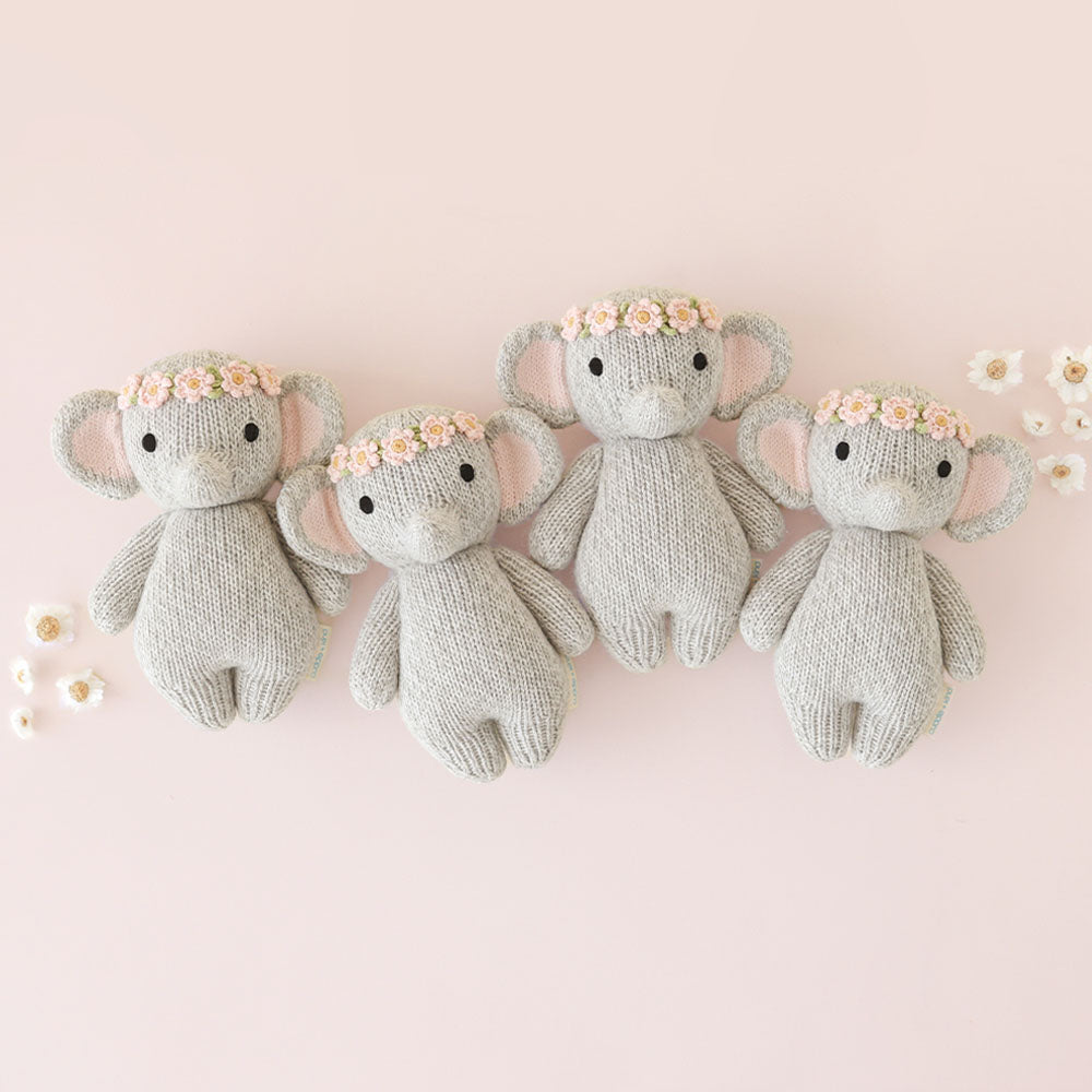 Cuddle + Kind Baby Elephant (Blush Floral)