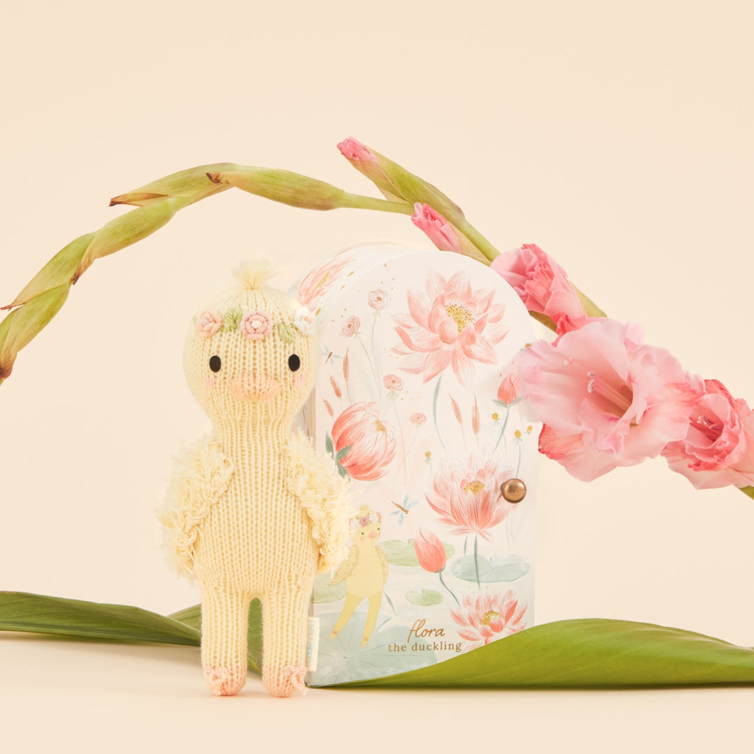 Cuddle + Kind Tiny Flora The Duckling (Mauve)