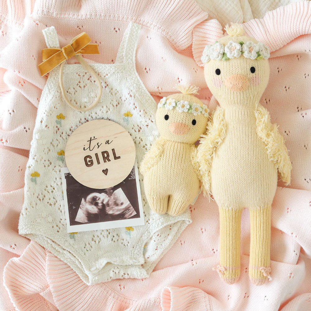 Cuddle + Kind Baby Duckling (Ivory Floral)