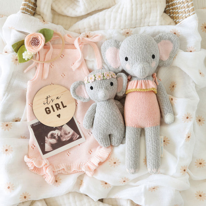 Cuddle + Kind Baby Elephant (Blush Floral)