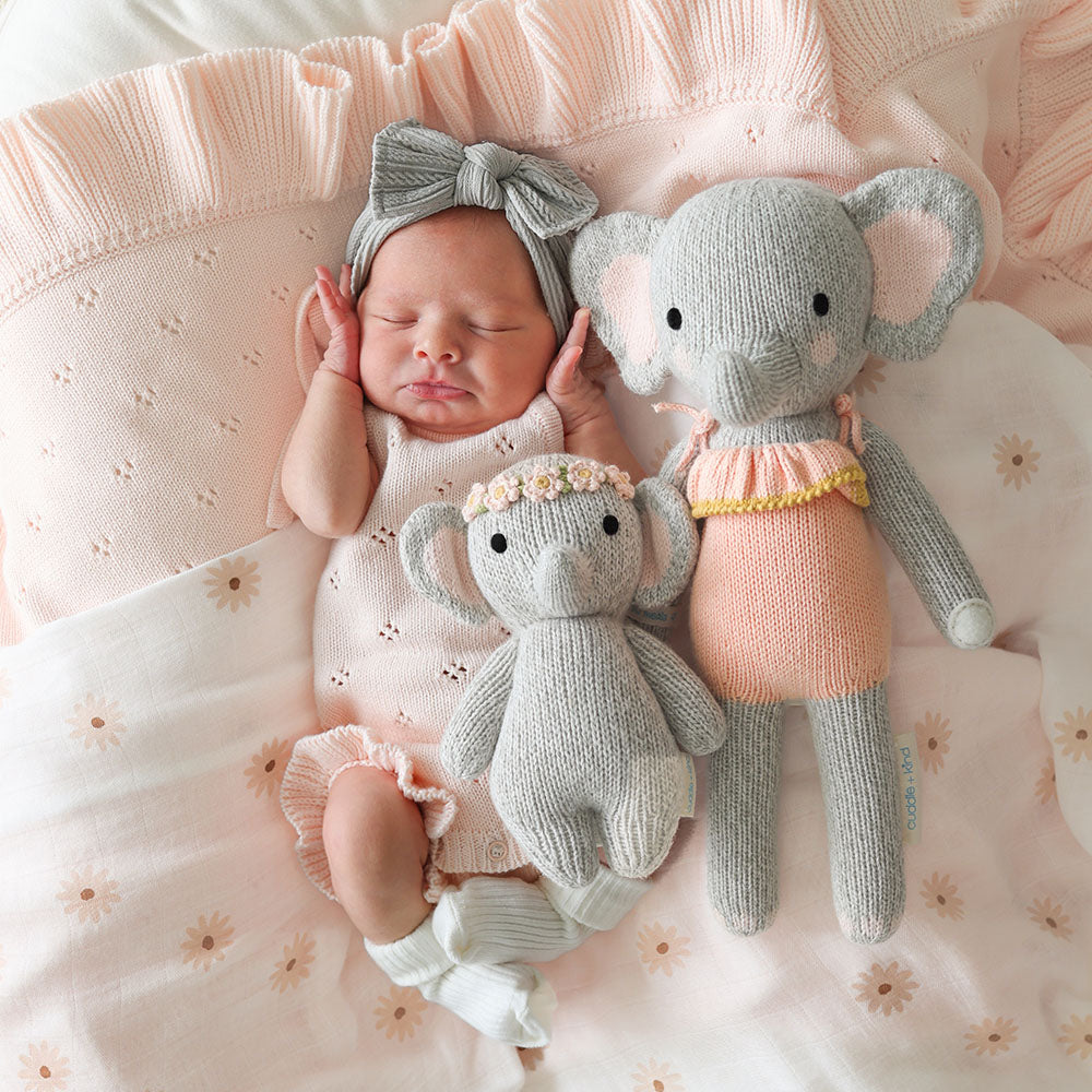 Cuddle + Kind Baby Elephant (Blush Floral)