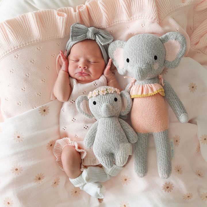 Cuddle + Kind Baby Elephant (Blush Floral)