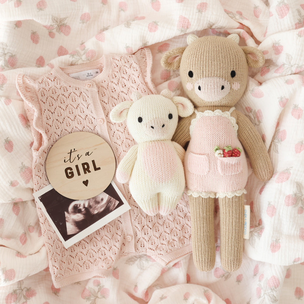 Cuddle + Kind Ava The Cow (Powder Pink)