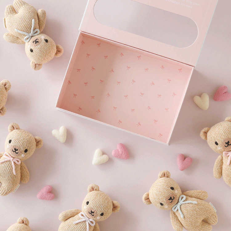 Cuddle + Kind Baby Honey Bear (Lavender Bow)