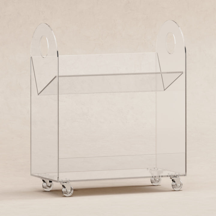 Babyletto Presto Acrylic Bookcase and Cart