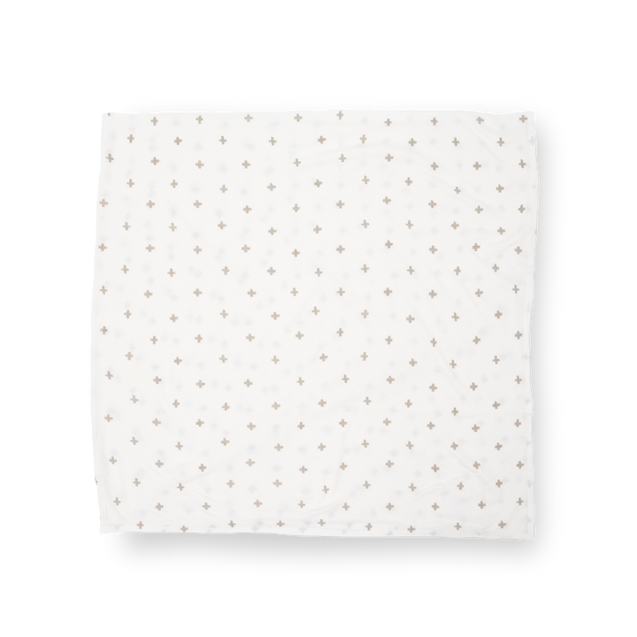 Little Unicorn Stretch Knit Swaddle Blanket 2-Pack | Grey Cross