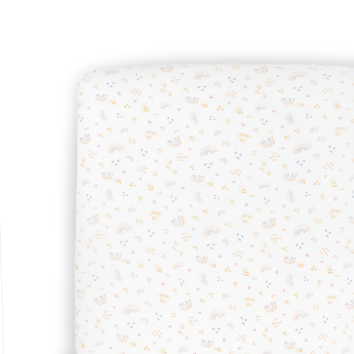 Little Unicorn Stretch Knit Crib Sheet | Rainbows