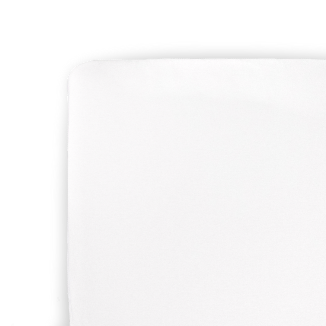 Little Unicorn Stretch Knit Crib Sheet | White