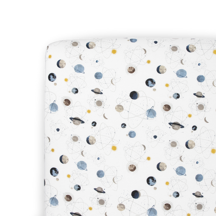 Little Unicorn Stretch Knit Crib Sheet | Planets