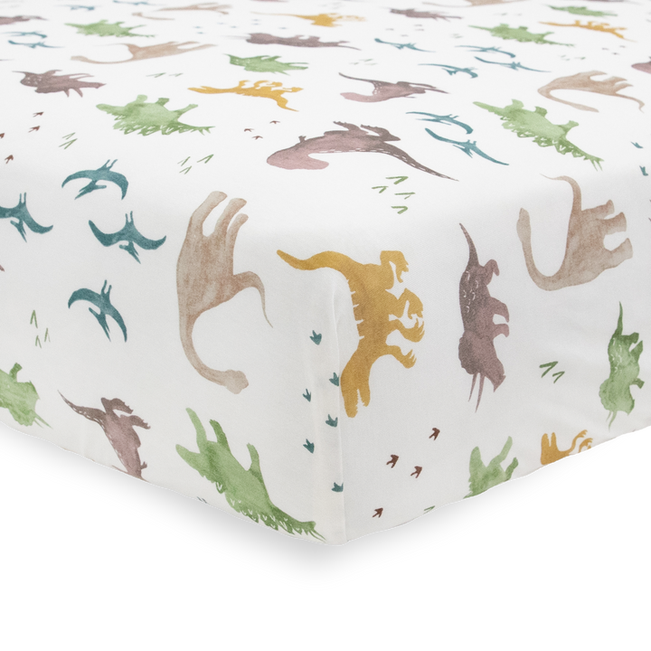Little Unicorn Stretch Knit Crib Sheet | Dino Pals