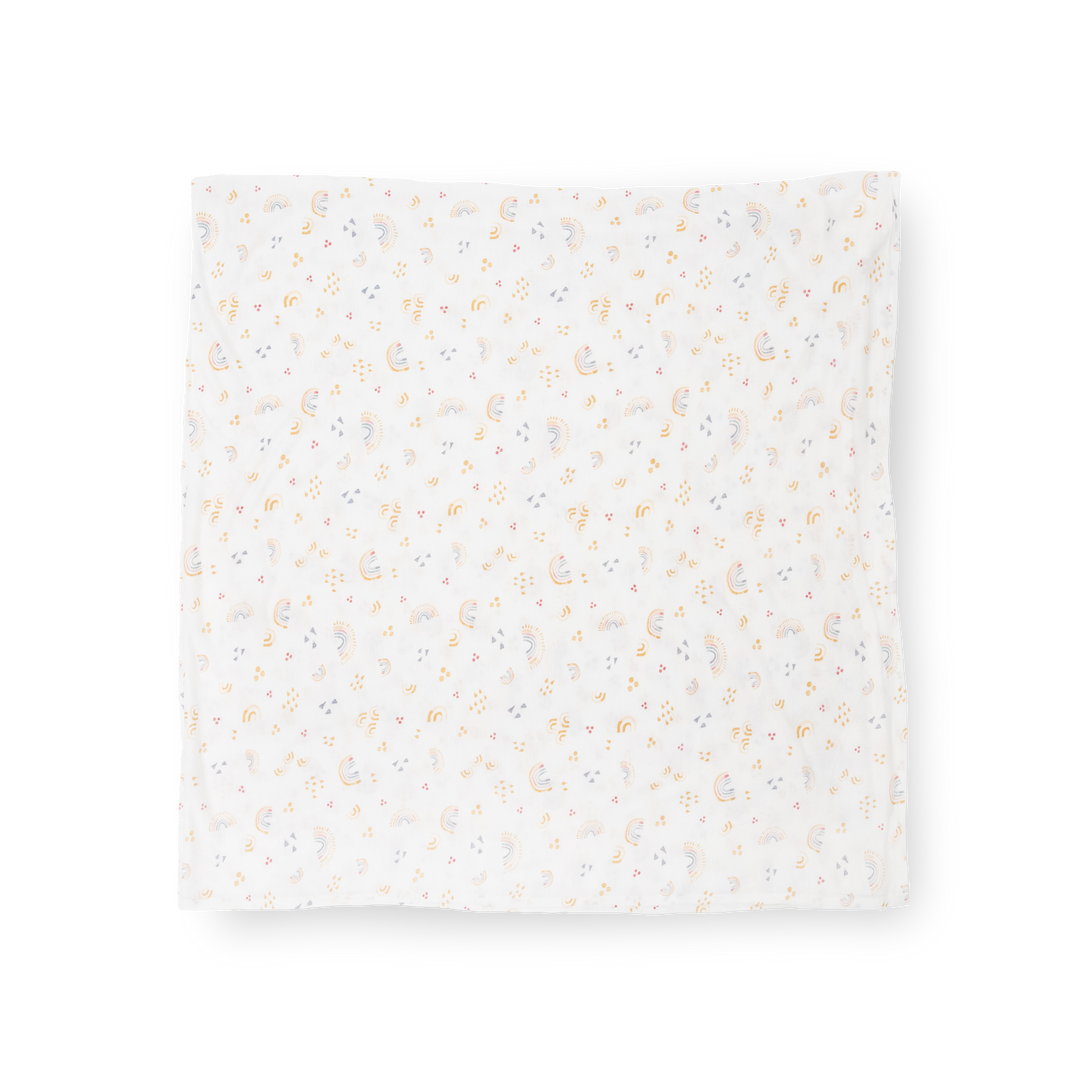 Little Unicorn Stretch Knit Swaddle Blanket 2-Pack | Rainbows