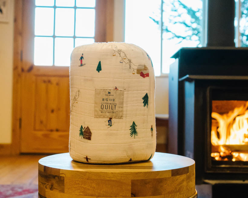 Little Unicorn Cotton Muslin Quilted Throw | Powder Party