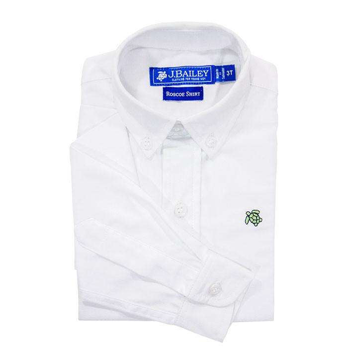 J. Bailey Roscoe Button Down Shirt-White Oxford