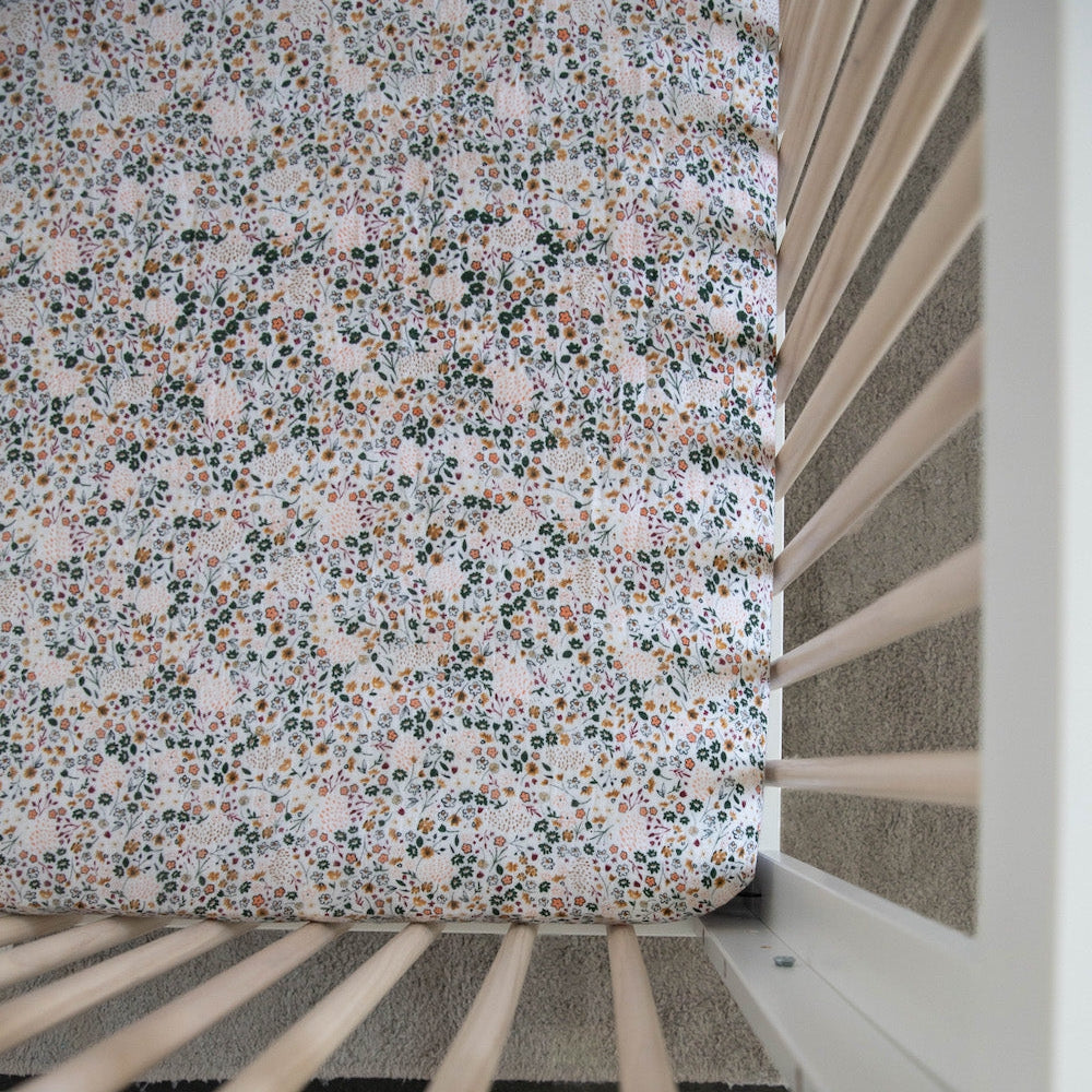 Little Unicorn Cotton Muslin Crib Sheet | Pressed Petals