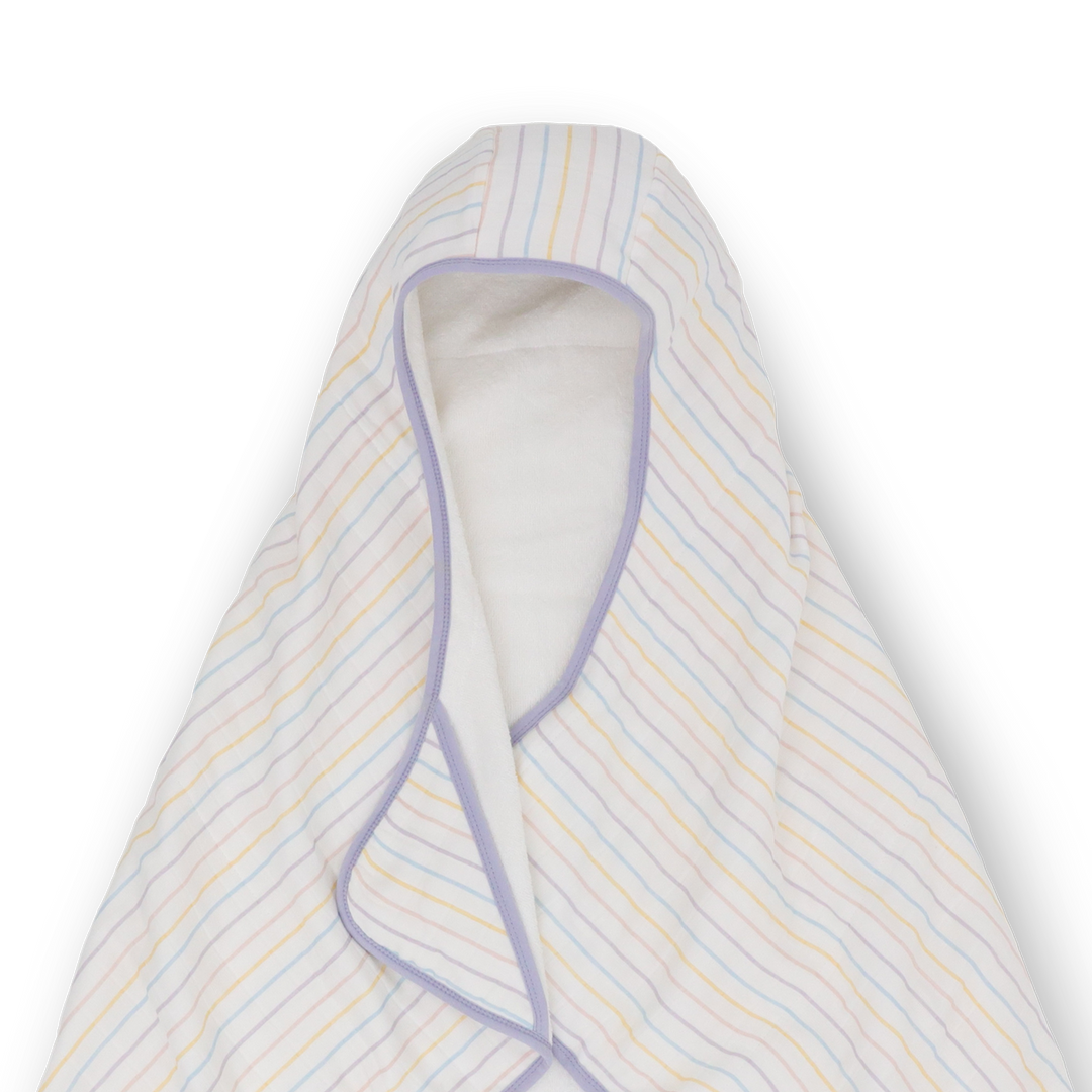 Little Unicorn Toddler Hooded Towel | Unicorn Stripe