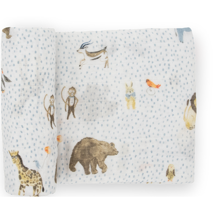 Little Unicorn Cotton Muslin Swaddle Blanket | Party Animals