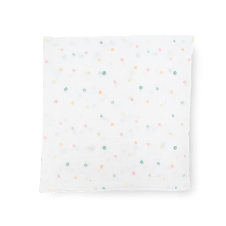 Little Unicorn Cotton Muslin Swaddle Blanket | Party Dots