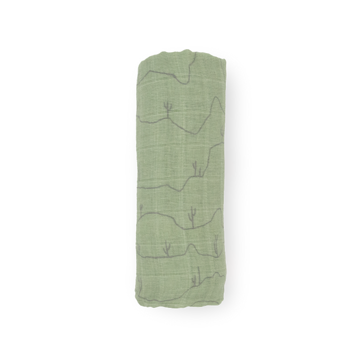 Little Unicorn Cotton Muslin Swaddle Blanket | Cactus Lines