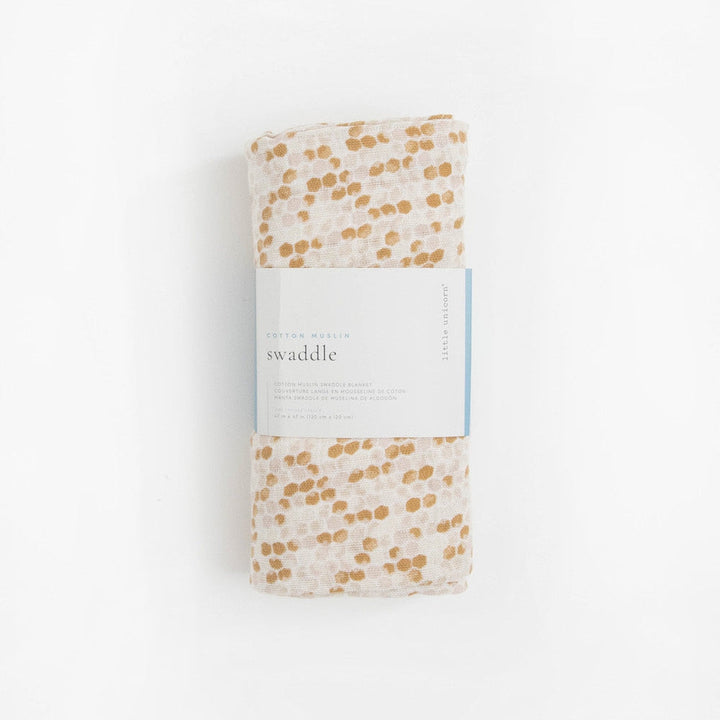 Little Unicorn Cotton Muslin Swaddle Blanket | Honeycomb