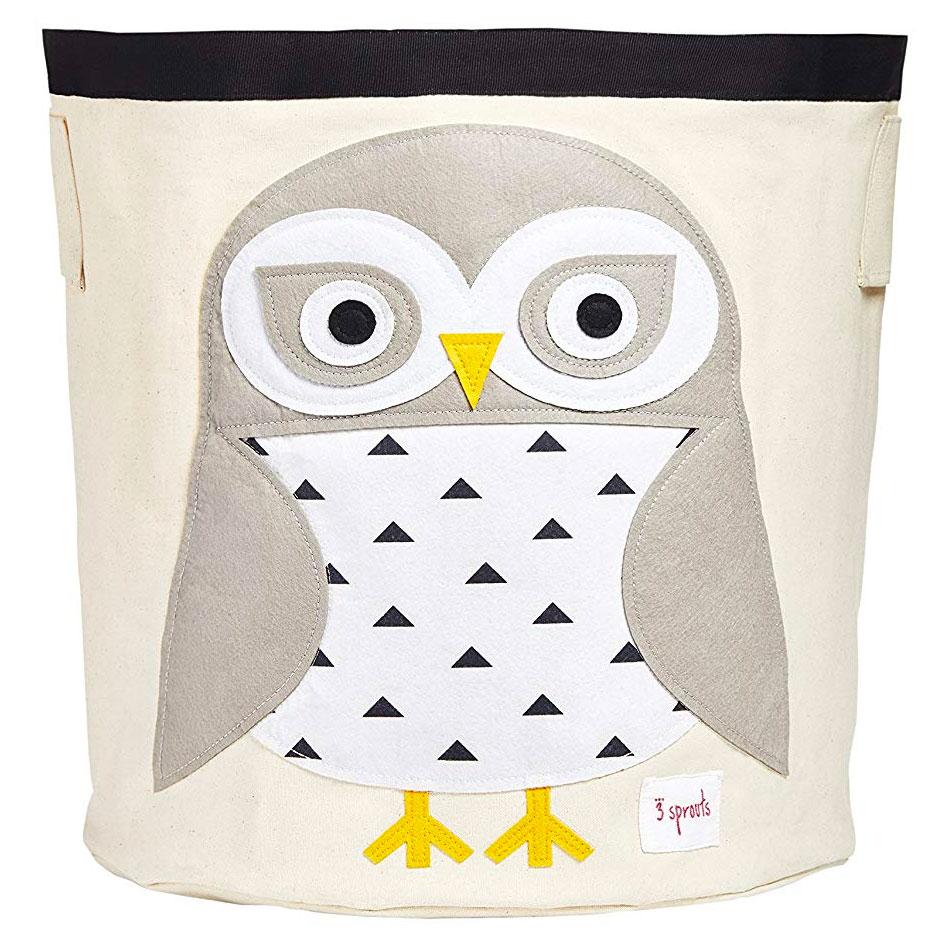 3 Sprouts Storage Bin Snowy Owl