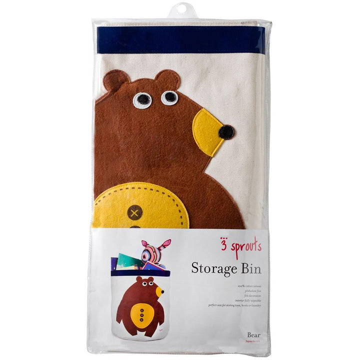 3 Sprouts Storage Bin Bear