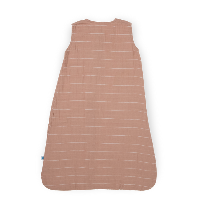 Little Unicorn Cotton Muslin Sleep Bag | Mauve Stripe