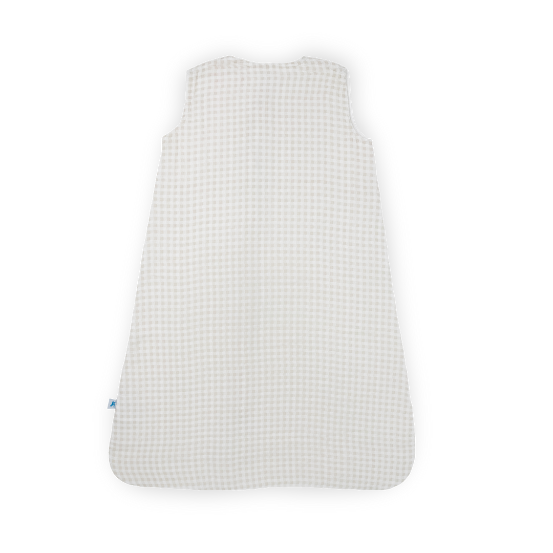 Little Unicorn Cotton Muslin Sleep Bag | Tan Gingham