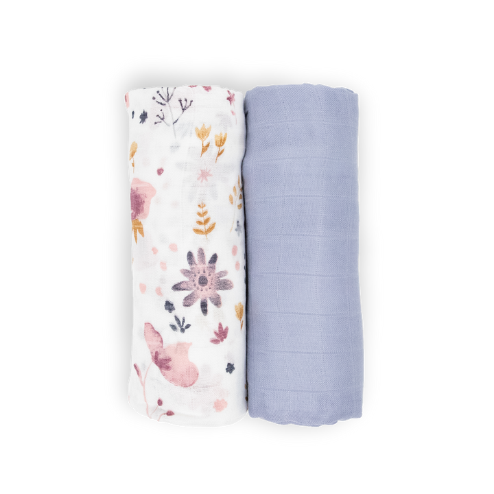 Little Unicorn Deluxe Muslin Swaddle Blanket 2 Pack | Fairy Gardens