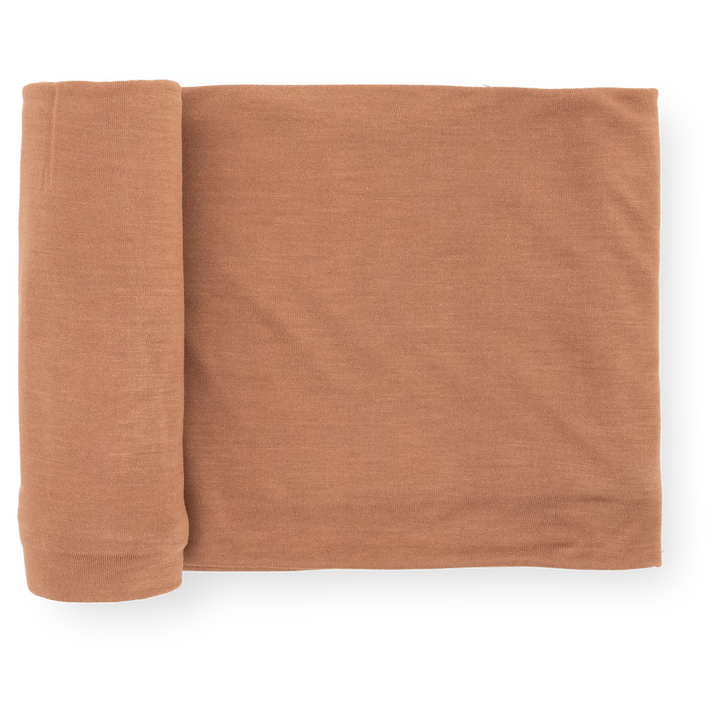 Little Unicorn Stretch Knit Swaddle Blanket | Terracotta