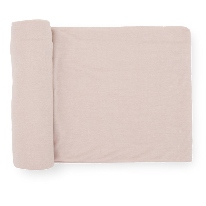 Little Unicorn Stretch Knit Swaddle Blanket | Soft Blush
