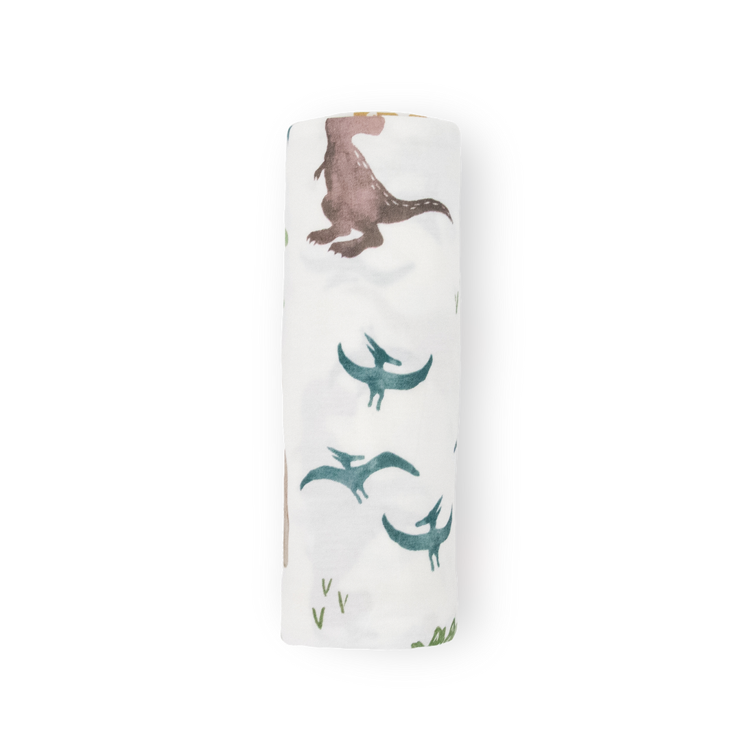 Little Unicorn Stretch Knit Swaddle Blanket | Dino Pals