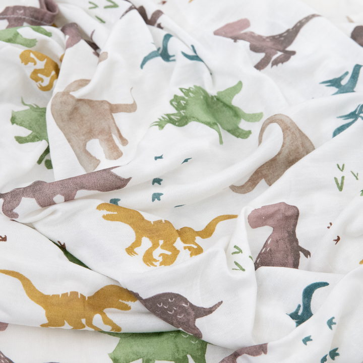 Little Unicorn Stretch Knit Swaddle Blanket 2-Pack | Dino Pals