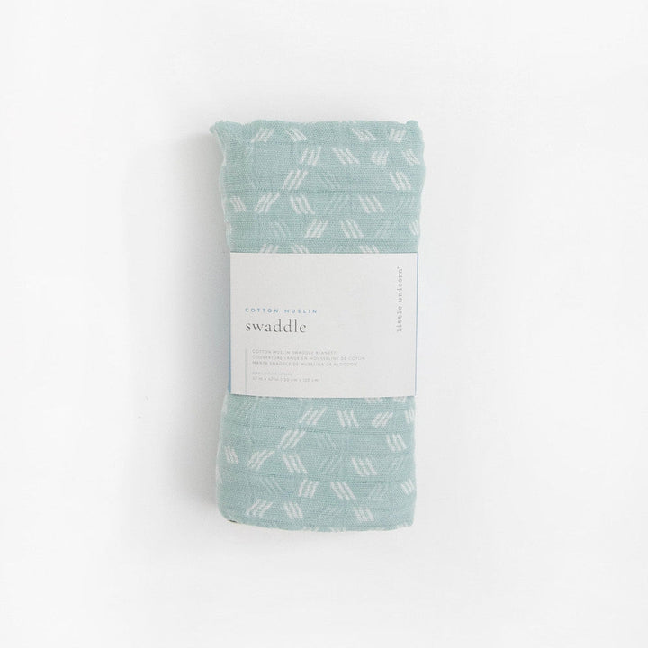 Little Unicorn Cotton Muslin Swaddle Blanket | Misty Field