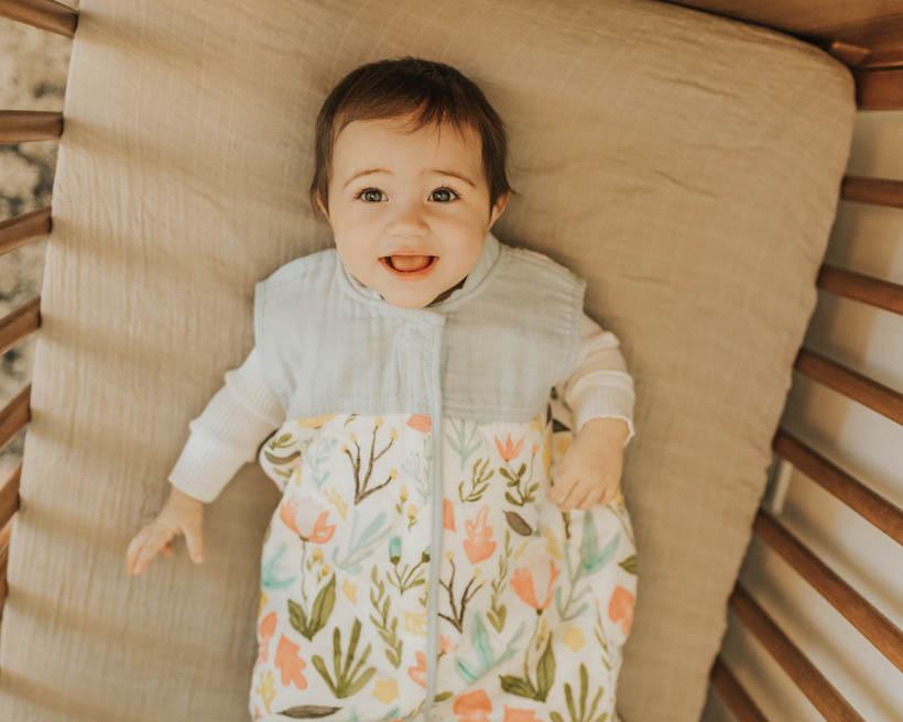 Little Unicorn Cotton Muslin Quilted Sleep Bag | Meadow