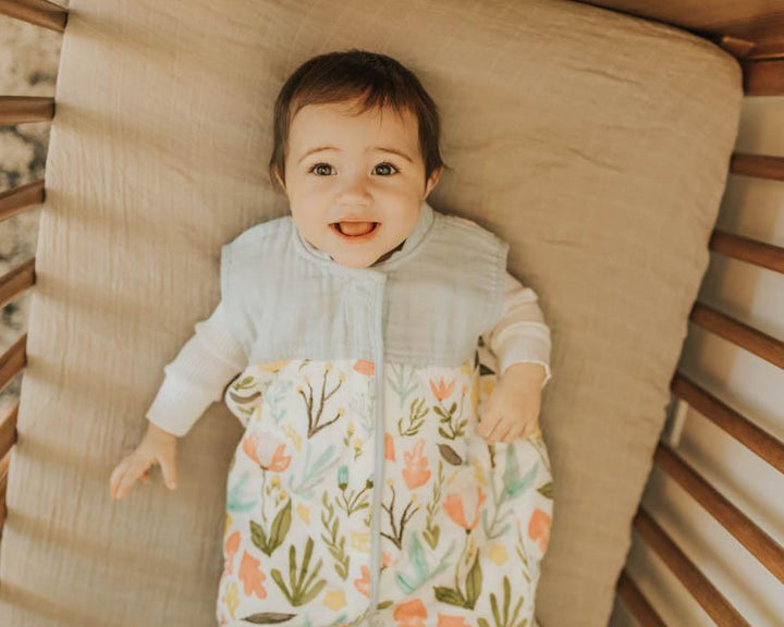 Little Unicorn Cotton Muslin Quilted Sleep Bag | Meadow