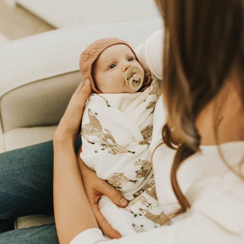 Little Unicorn Cotton Muslin Swaddle Blanket | Llama Llama