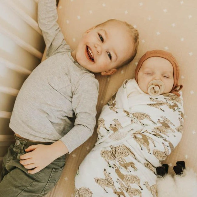 Little Unicorn Cotton Muslin Swaddle Blanket | Llama Llama