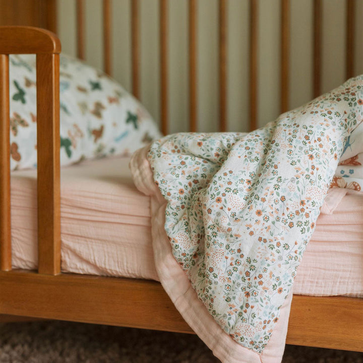 Little Unicorn Cotton Muslin Toddler Bedding 3 Piece Set | Butterflies