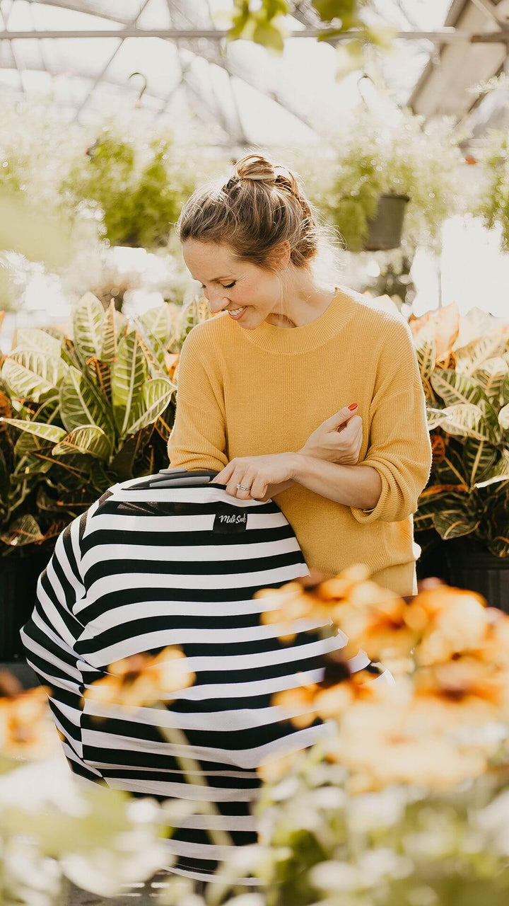 Milk Snob Cover B&W Signature Stripe