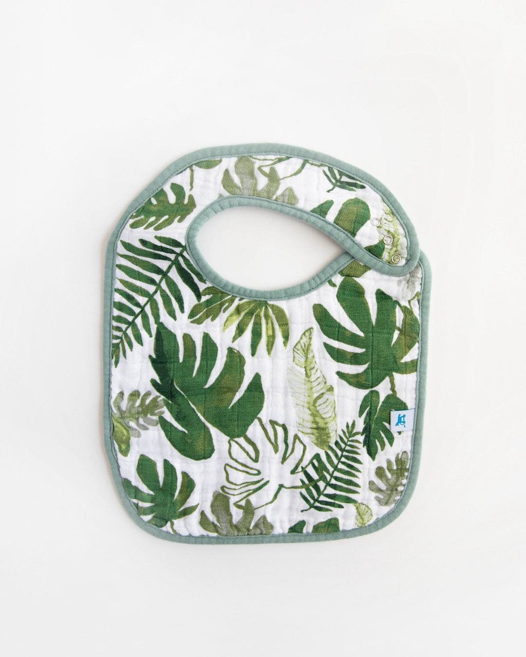 Little Unicorn Cotton Muslin Classic Bib 3 Pack | Tropical Leaf