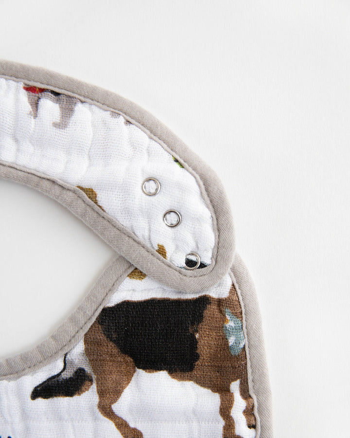 Little Unicorn Cotton Muslin Classic Bib 3 Pack | Woof