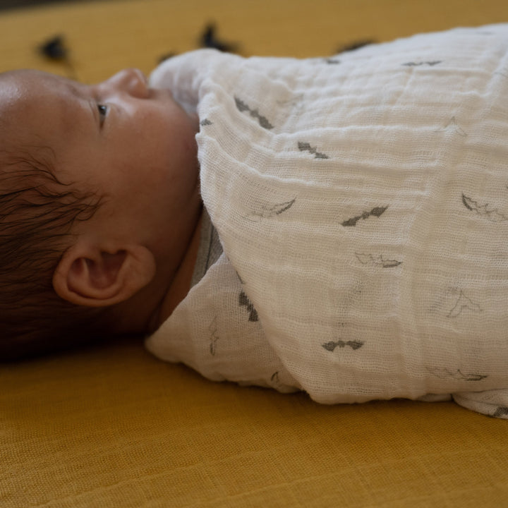 Little Unicorn Cotton Muslin Swaddle Blanket | Bats