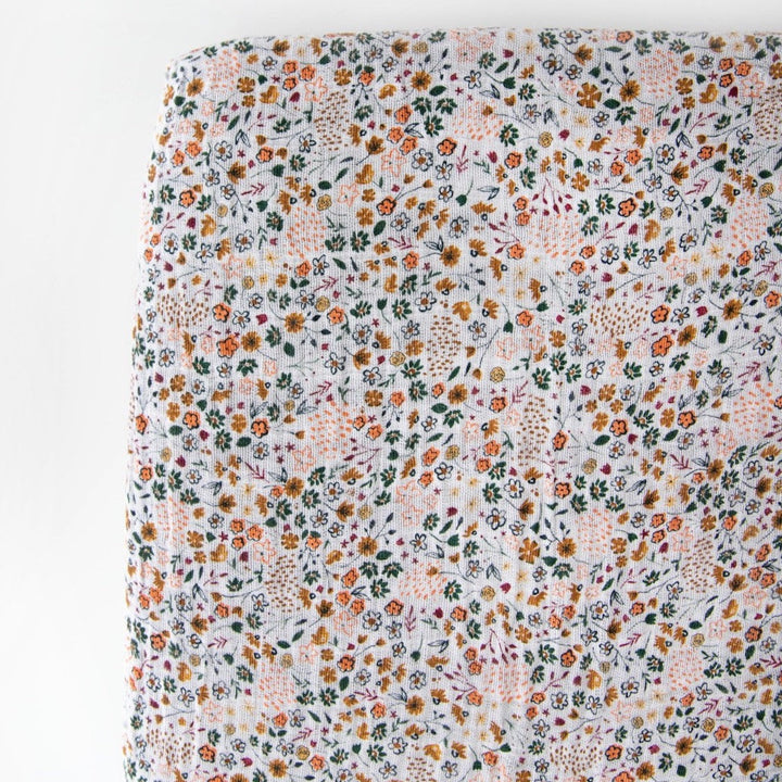 Little Unicorn Cotton Muslin Crib Sheet | Pressed Petals
