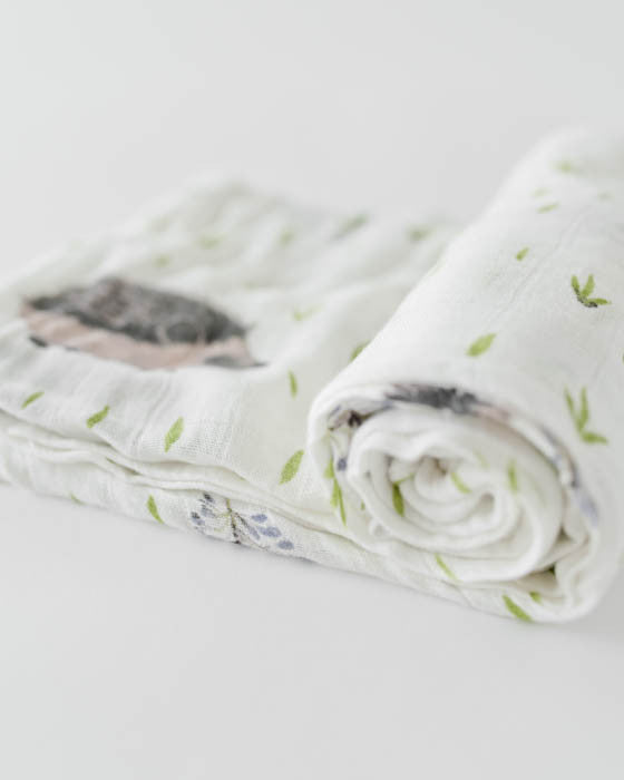 Little Unicorn Deluxe Muslin Swaddle Blanket | Hedgehog