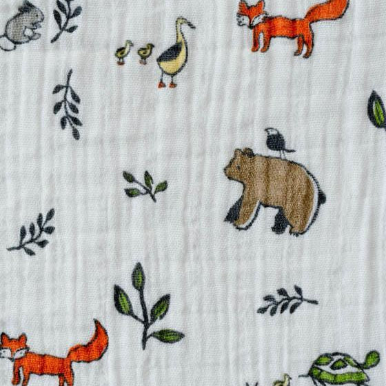 Little Unicorn Cotton Muslin Swaddle Blanket | Forest Friends