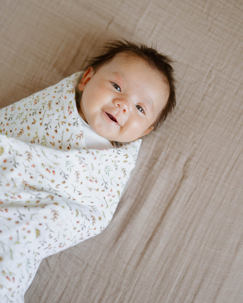 Little Unicorn Organic Cotton Muslin Crib Sheet | Driftwood