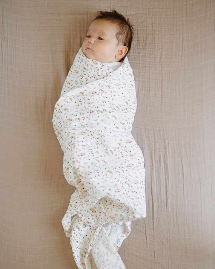 Little Unicorn Organic Cotton Muslin Crib Sheet | Driftwood