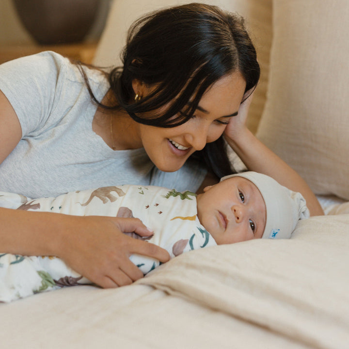 Little Unicorn Stretch Knit Swaddle Blanket | Dino Pals