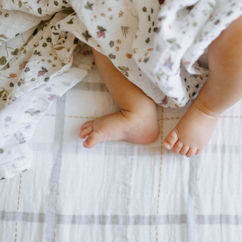 Little Unicorn Cotton Muslin Swaddle Blanket 3 Pack | Garden Bees