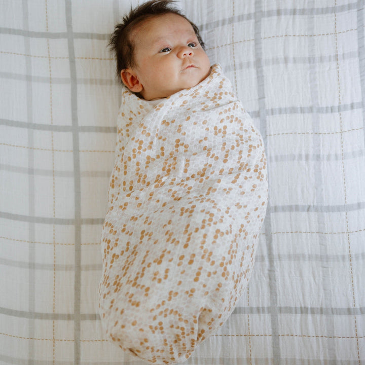 Little Unicorn Cotton Muslin Swaddle Blanket 3 Pack | Garden Bees